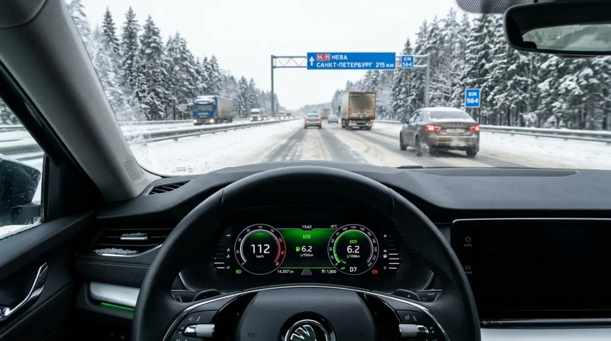 Экономичное вождение (Ecodriving) на дальних дистанциях: как сократить расход топлива на 15–20%