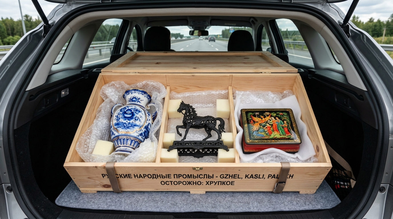 Логистика шедевров народных художественных промыслов России: как бережно перевозить гжельский фарфор, каслинское чугунное литье и палехские миниатюры